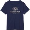 Mossy Oak Fishing Open Water Classic Dark Grey Logo T-Shirt(Navy Blue)