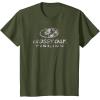 Mossy Oak Fishing Open Water Classic Dark Grey Logo T-Shirt(Olive Green)