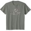 Mossy Oak Fishing Open Water Classic Dark Grey Logo T-Shirt(Olive Heather)
