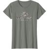 Mossy Oak Fishing Open Water Classic Dark Grey Logo T-Shirt(Olive Heather)