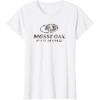 Mossy Oak Fishing Open Water Classic Dark Grey Logo T-Shirt(White)