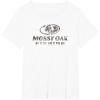 Mossy Oak Fishing Open Water Classic Dark Grey Logo T-Shirt(White)