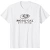 Mossy Oak Fishing Open Water Classic Dark Grey Logo T-Shirt(White)
