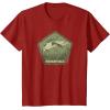 Mossy Oak Hunting Vintage Duck Target Logo T-Shirt(Cranberry Red)