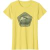Mossy Oak Hunting Vintage Duck Target Logo T-Shirt(Lemon Yellow)