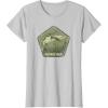 Mossy Oak Hunting Vintage Duck Target Logo T-Shirt(Silver Grey)