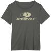 Mossy Oak Large Tan Logo T-Shirt(Asphalt Grey)