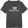 Mossy Oak Large Tan Logo T-Shirt(Dark Heather Grey)