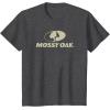 Mossy Oak Large Tan Logo T-Shirt(Dark Heather Grey)