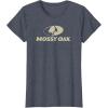 Mossy Oak Large Tan Logo T-Shirt(Heather Blue)