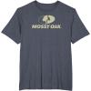 Mossy Oak Large Tan Logo T-Shirt(Heather Blue)