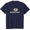 Mossy Oak Large Tan Logo T-Shirt(Navy Blue)
