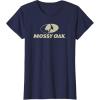 Mossy Oak Large Tan Logo T-Shirt(Navy Blue)