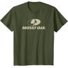 Mossy Oak Large Tan Logo T-Shirt(Olive Green)