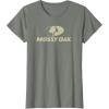 Mossy Oak Large Tan Logo T-Shirt(Olive Heather)