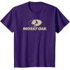 Mossy Oak Large Tan Logo T-Shirt(Purple)