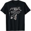 Mossy Oak Fishing Bass Open Water Classic Grey Logo T-Shirt(Black)
