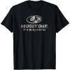Mossy Oak Fishing Open Water Classic Dark Grey Logo T-Shirt(Black)