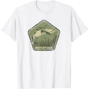 Mossy Oak Hunting Vintage Duck Target Logo T-Shirt(White)