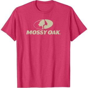 Mossy Oak Large Tan Logo T-Shirt(Red Heather)