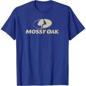 Mossy Oak Large Tan Logo T-Shirt(Royal Blue)