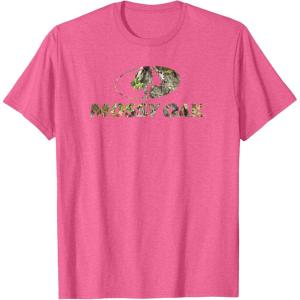 Mossy Oak Nature Camouflage Classic Outdoors Logo T-Shirt(Pink Heather)