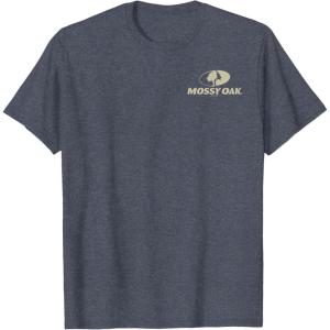 Mossy Oak Pocket Tan Logo T-Shirt(Heather Blue)