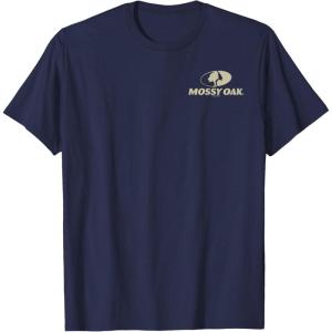 Mossy Oak Pocket Tan Logo T-Shirt(Navy Blue)