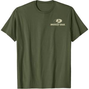 Mossy Oak Pocket Tan Logo T-Shirt(Olive Green)