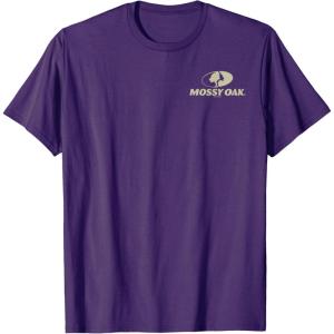 Mossy Oak Pocket Tan Logo T-Shirt(Purple)