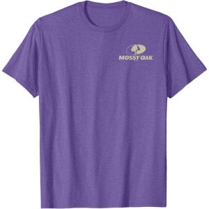 Mossy Oak Pocket Tan Logo T-Shirt(Purple Heather)