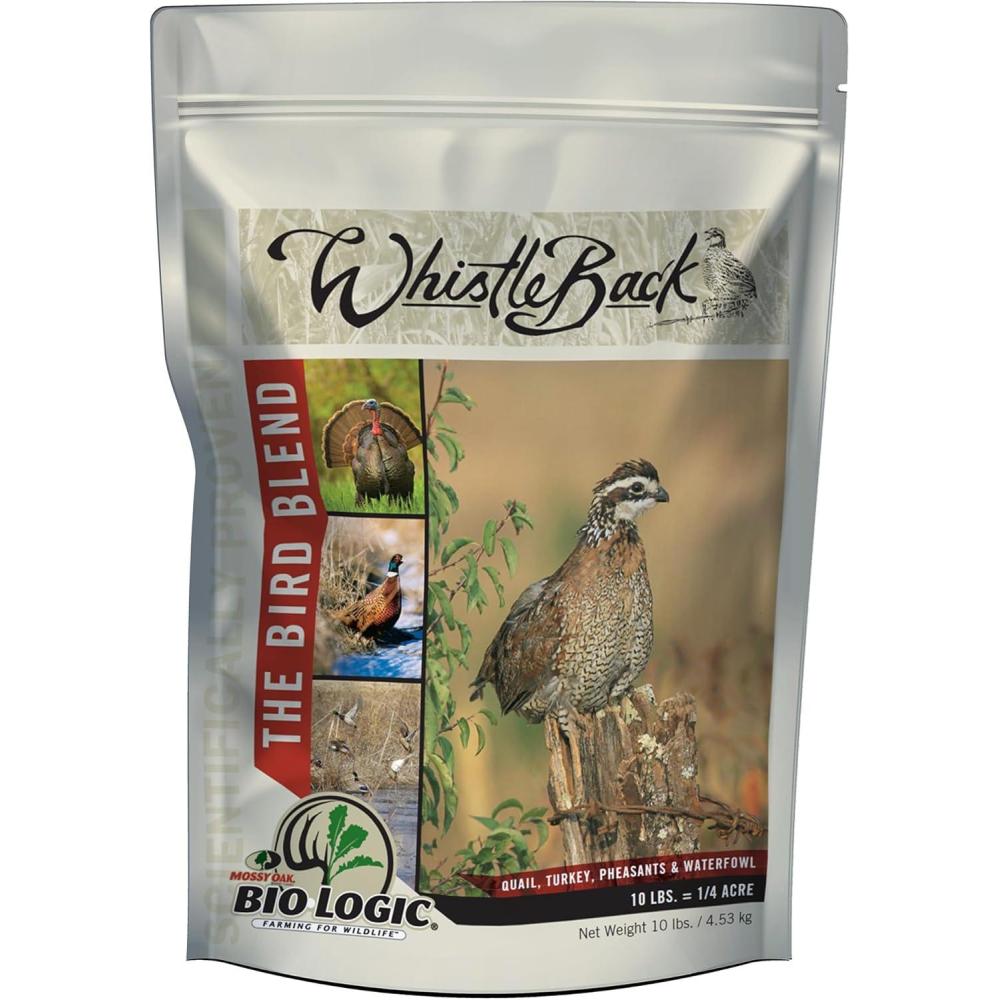image:imageBioLogic Whistle Back Quail Food Plot Seed Ideal for Bird Species Quail Turkeys Pheasants Doves amp Waterfowl Diversify and Promote Wildlife Growth 10 lb Bag Plants 14 Acre