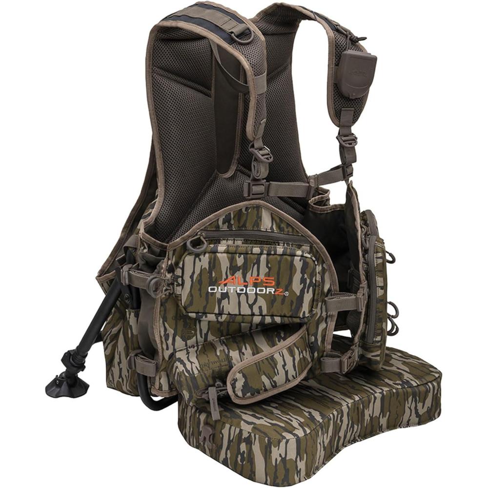 image:imageALPS OutdoorZ Grand Slam Turkey Vest wMemory Foam Seat Sit Anywhere Removable Kickstand Frame Outdoor Hunting Camo GearOriginal Bottomland
