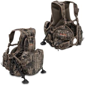 ALPS OutdoorZ Grand Slam Turkey Vest w/Memory Foam Seat, Sit Anywhere Removable Kickstand Frame – Outdoor Hunting Camo Gear(Realtree Timber)