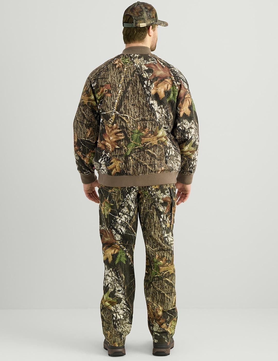 image:imageNOMAD Mens Rub Line Bomber Jacket Insulated Waterresistant Quiet Hunting Outerwear CoatMossy Oak New Breakup Camo