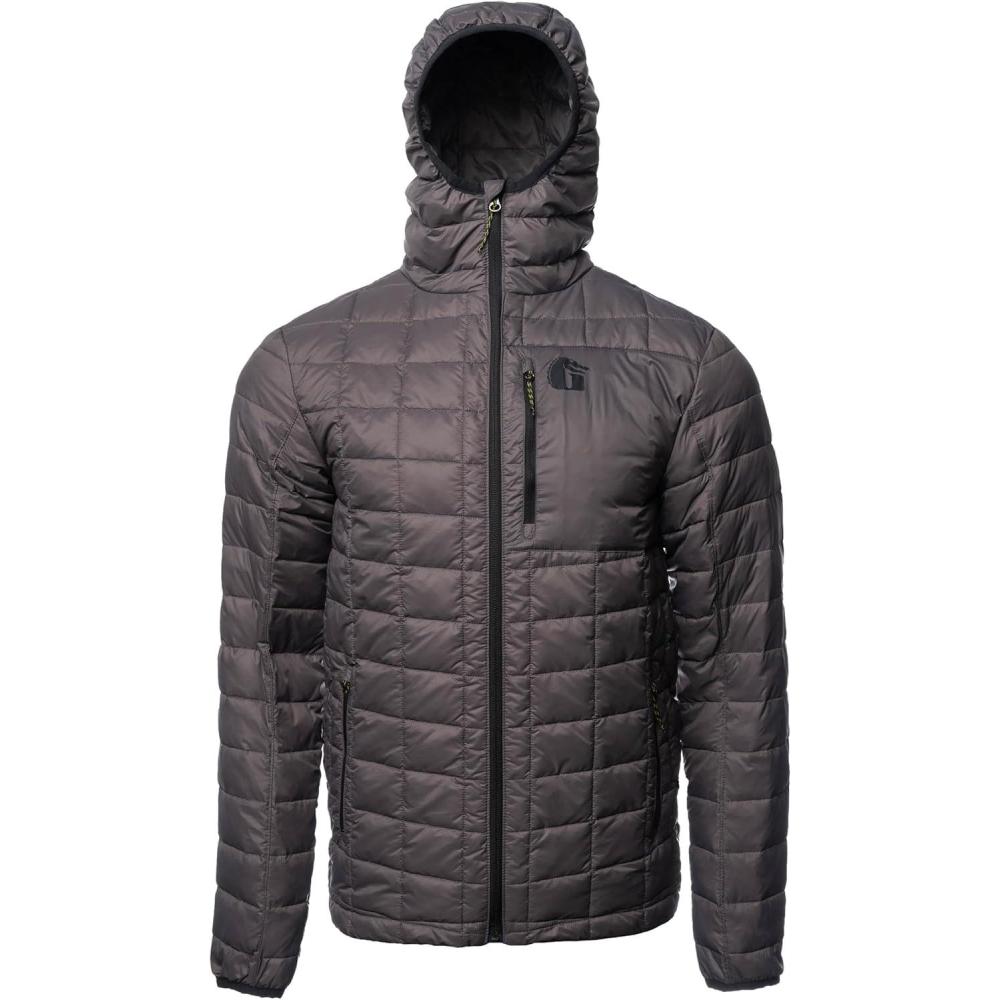 image:imageGator Waders Mens Cumulus Jacket  Insulated Lightweight Windproof Hunting Puffer with Hood  Rated for 045F Cold WeatherTimber Grey