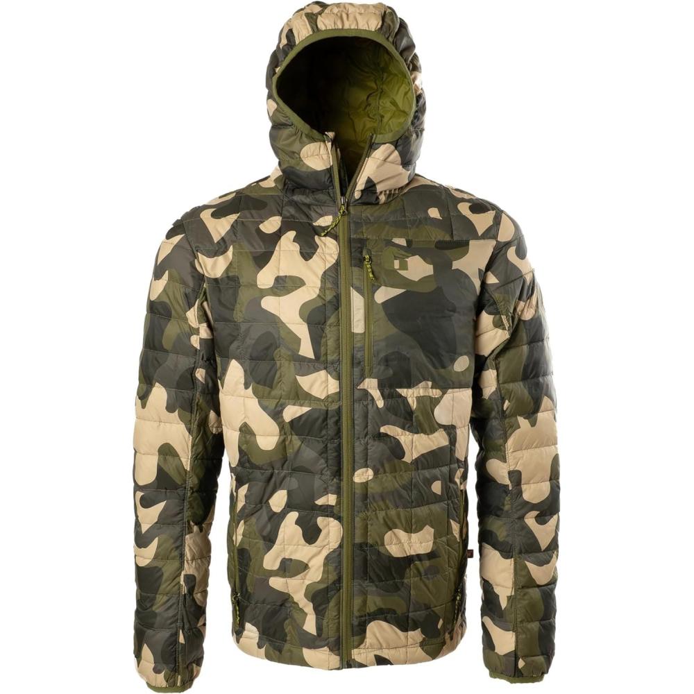 image:imageGator Waders Mens Cumulus Jacket  Insulated Lightweight Windproof Hunting Puffer with Hood  Rated for 045F Cold WeatherWoodland