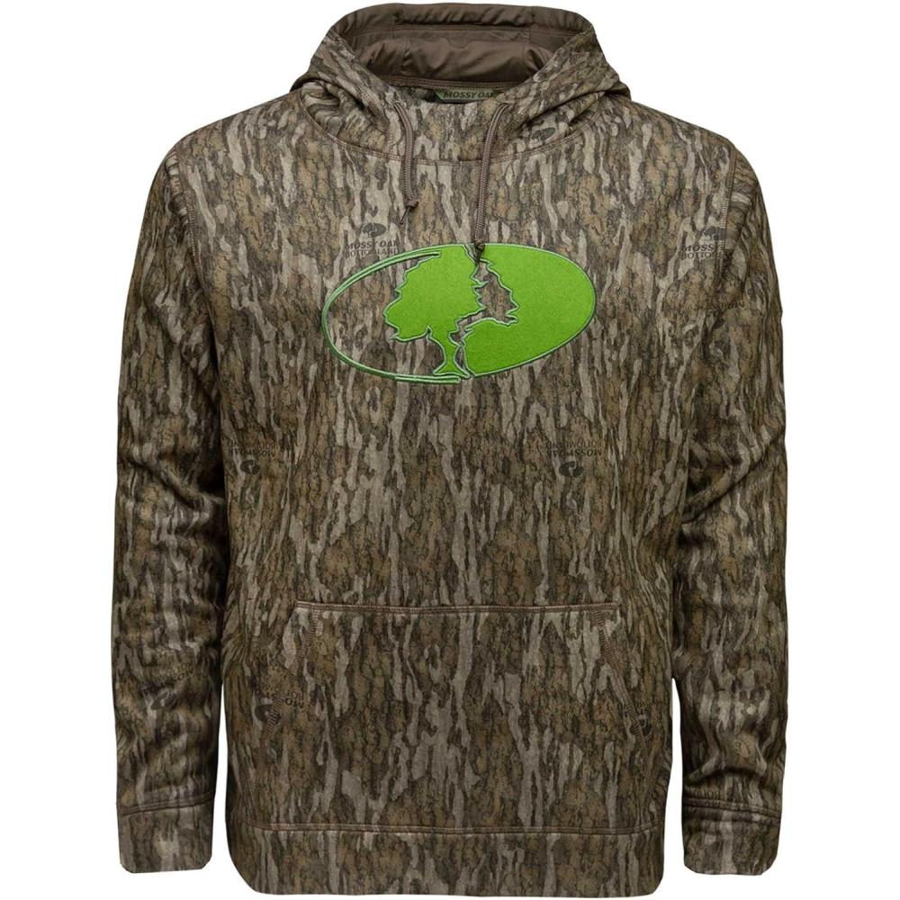 image:imageMossy Oak Mens Men Camo Hunting Hoodies Performance Fleece LogoBottomland Tree