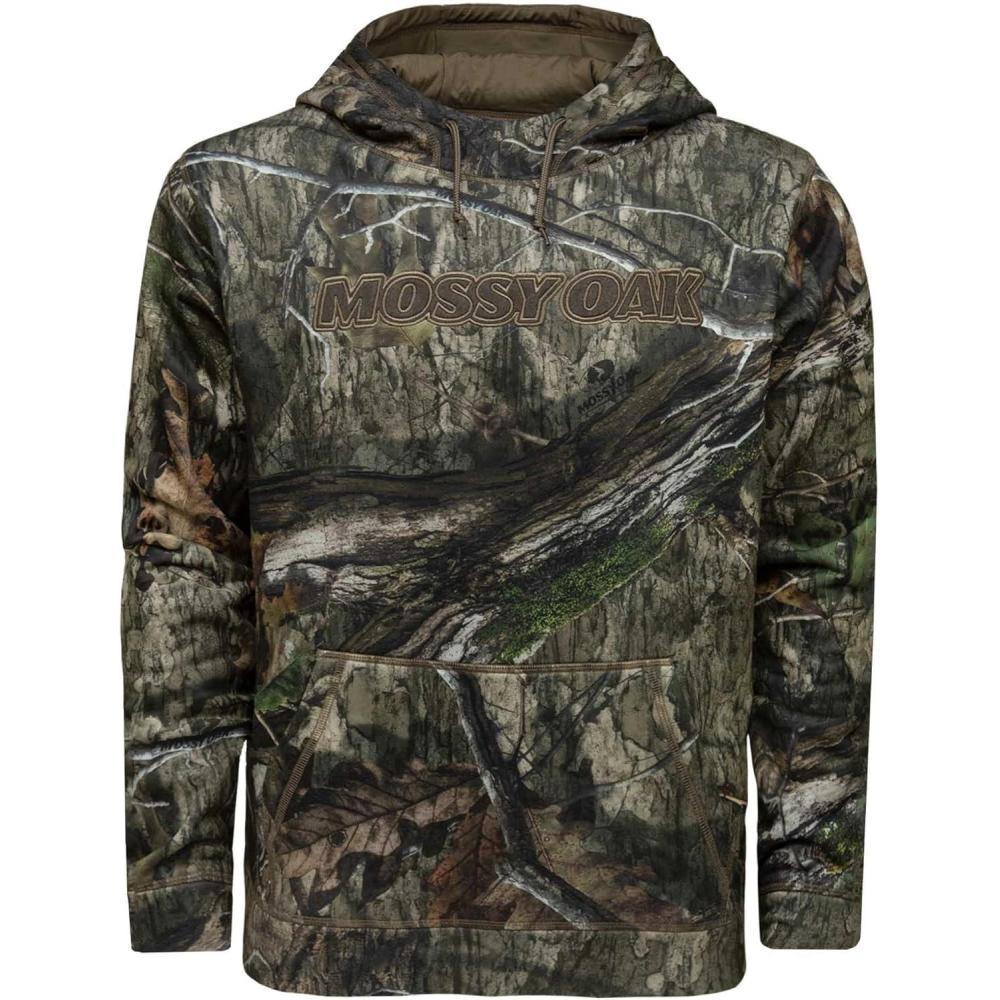 image:imageMossy Oak Mens Men Camo Hunting Hoodies Performance Fleece LogoCountry Dna Brand