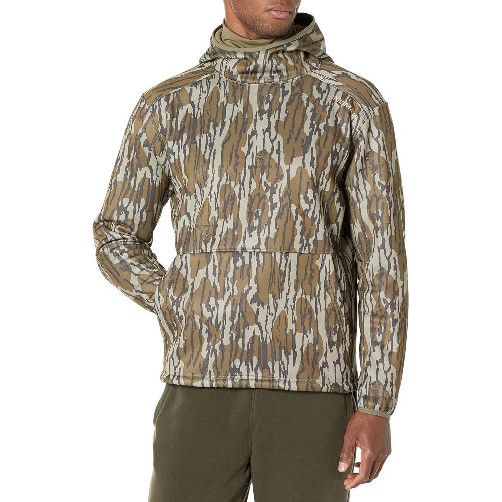image:imageNOMAD Mens Longneck Hoodie Midweight Water Resistant Hunting FleeceMossy Oak Bottomland
