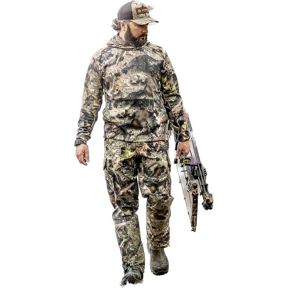 image:imageNOMAD Mens Longneck Hoodie  Midweight Water Resistant Hunting FleeceMossy Oak Droptine Camo