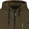 Drake Waterfowl Men’s MST Waterproof Full Zip Hunting Warm Fleece Lined Hooded Jacket with 2 Chest Pockets & 2 Hip Pockets(Green Timber)