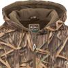 Drake Waterfowl Men’s MST Waterproof Full Zip Hunting Warm Fleece Lined Hooded Jacket with 2 Chest Pockets & 2 Hip Pockets(Mossy Oak Original Shadow Grass)