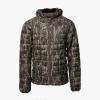 Gator Waders Mens Cumulus Jacket – Insulated Lightweight Windproof Hunting Puffer with Hood – Rated for 0-45°F Cold Weather(Mossy Oak Original Bottomland)
