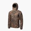 Gator Waders Mens Cumulus Jacket – Insulated Lightweight Windproof Hunting Puffer with Hood – Rated for 0-45°F Cold Weather(Mossy Oak Original Shadow Grass)