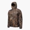 Gator Waders Mens Cumulus Jacket – Insulated Lightweight Windproof Hunting Puffer with Hood – Rated for 0-45°F Cold Weather(Realtree Max-7)