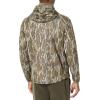 NOMAD Men’s Longneck Hoodie | Mid-weight Water Resistant Hunting Fleece(Mossy Oak Bottomland)