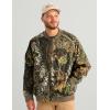 NOMAD Men’s Rub Line Bomber Jacket, Insulated, Water-resistant, Quiet Hunting Outerwear Coat(Mossy Oak New Breakup Camo)