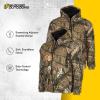 Scent Blocker Shield Series Commander Insulated Jacket, Hunting Clothes for Men(Mossy Oak Country)