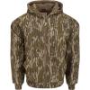 Drake Waterfowl Men’s MST Waterproof Full Zip Hunting Warm Fleece Lined Hooded Jacket with 2 Chest Pockets & 2 Hip Pockets(Mossy Oak Original Bottomland)
